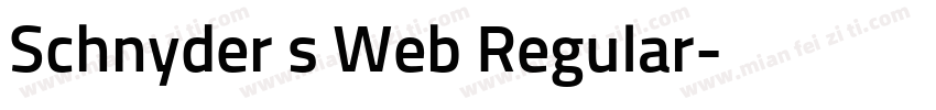 Schnyder s Web Regular字体转换